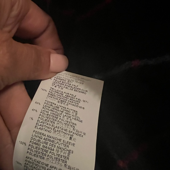 DSQUARED2 Leather Jacket with Removable Fur Colar - Picture 13 of 14